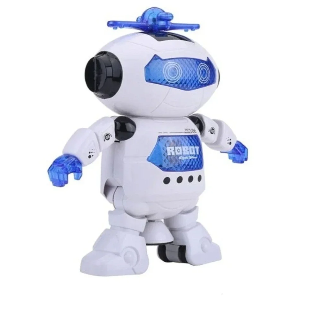 Robot Toys for Kids, 360° Body Dancing Robot Toy with LED Lights and Music, Smar